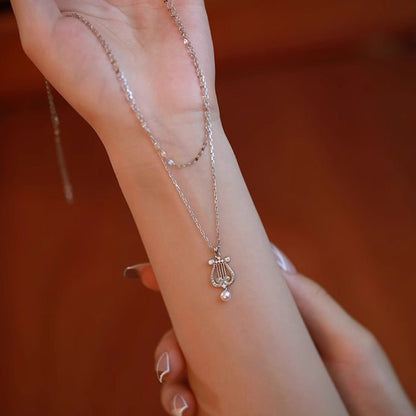 Pearly Lyre Sonata Necklace