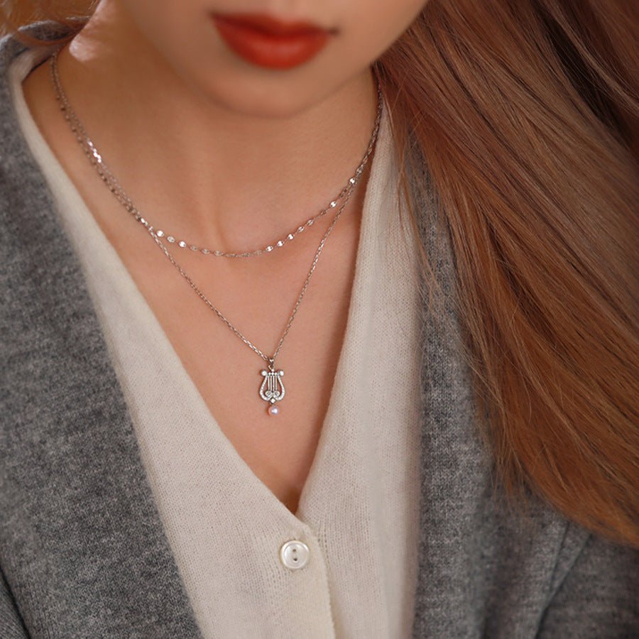 Pearly Lyre Sonata Necklace