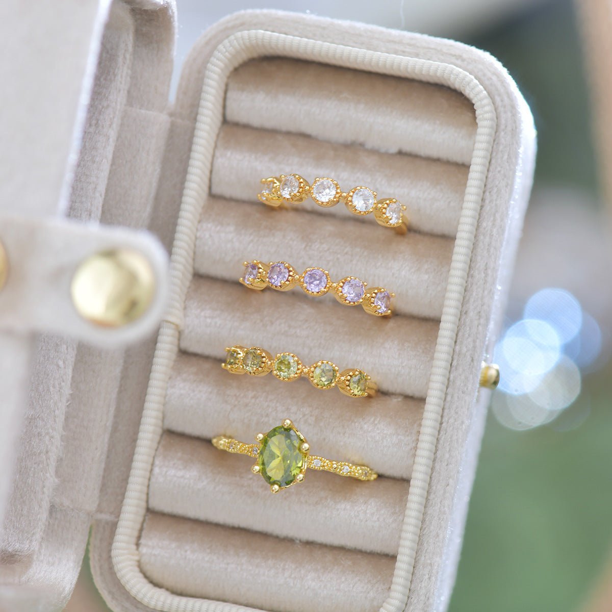 Peridot Band Ring