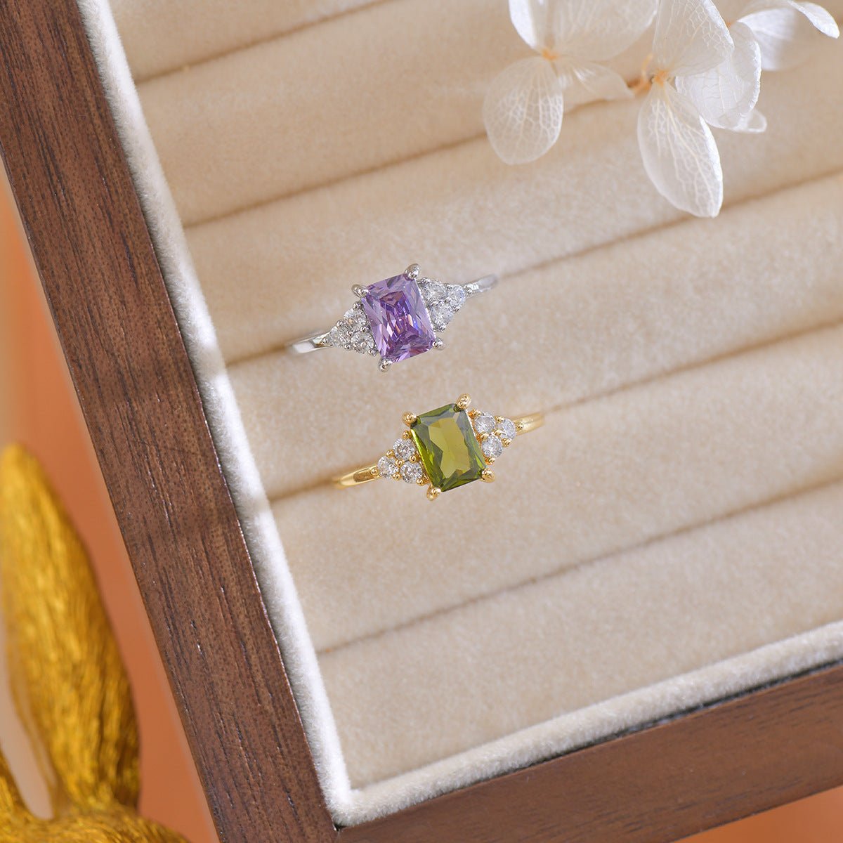 Peridot Princess Ring