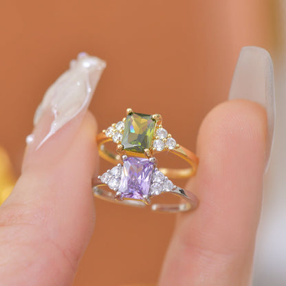 Peridot Princess Ring