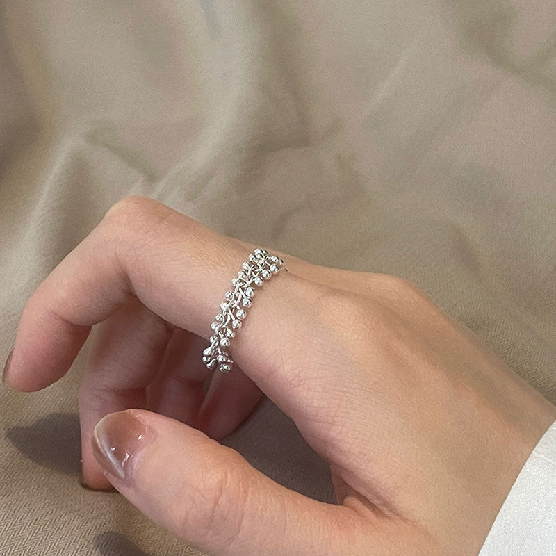 [] Petite Bead Chain Ring