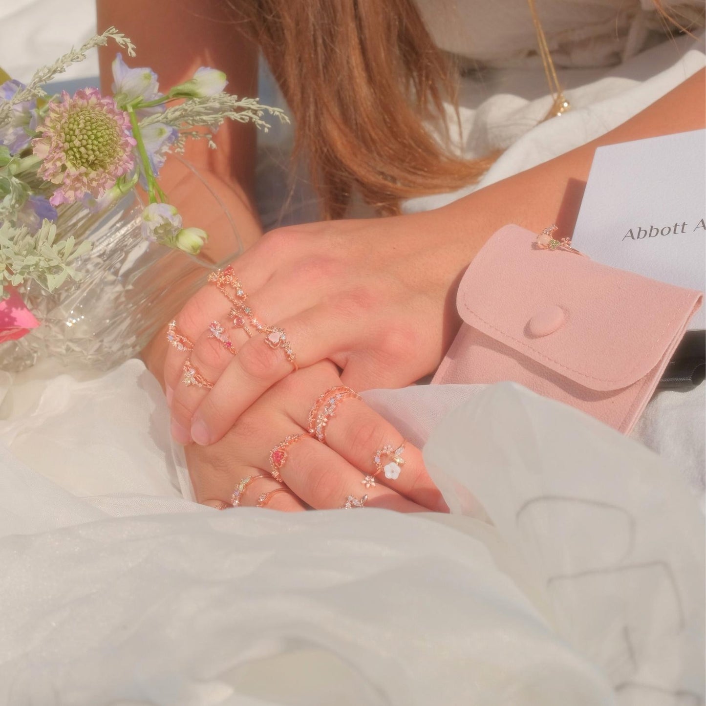 [] Nova Pink Gem Ring