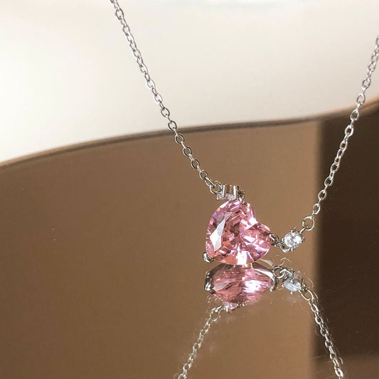 Pink Heart Necklace