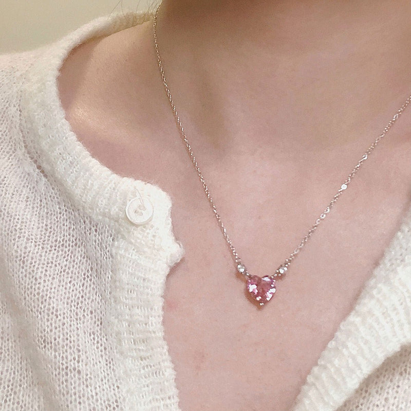 Pink Heart Necklace