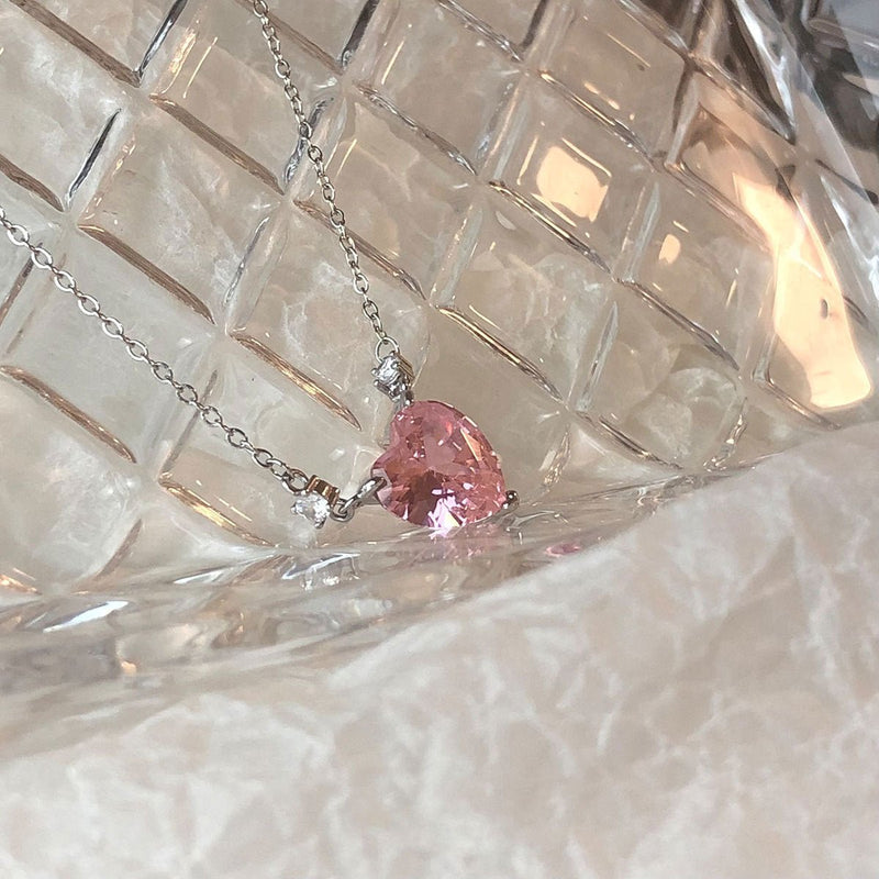Pink Heart Necklace