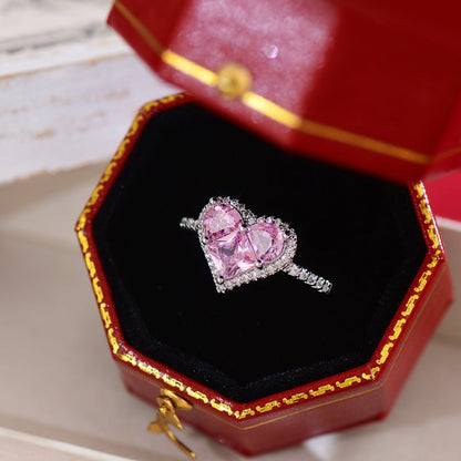 Danielle Pink Heart Ring