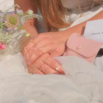 Layla Pink Heart Ring