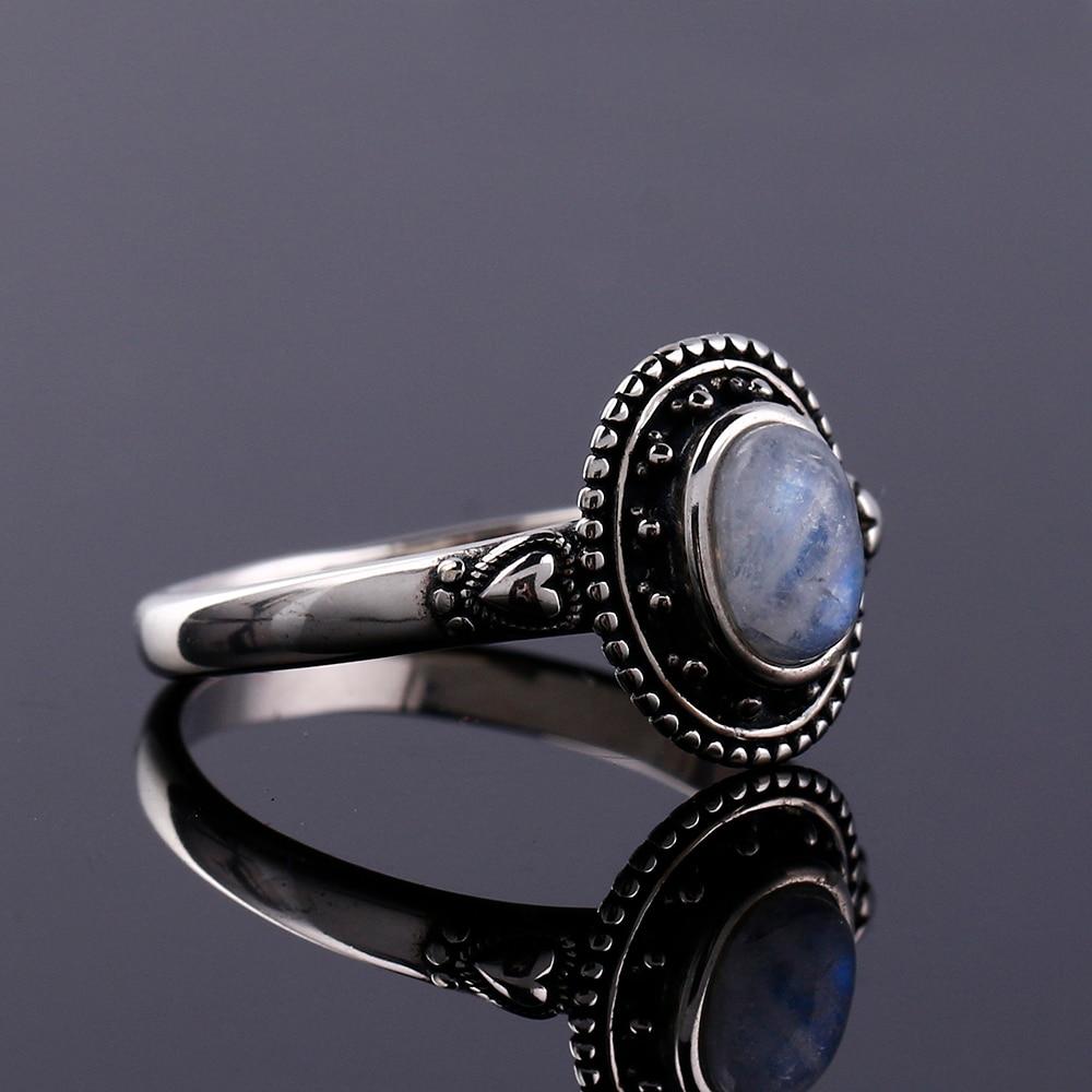 Moonstone Sweetheart Silver Ring