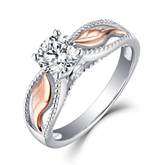 Angel Wings Crystal Ring