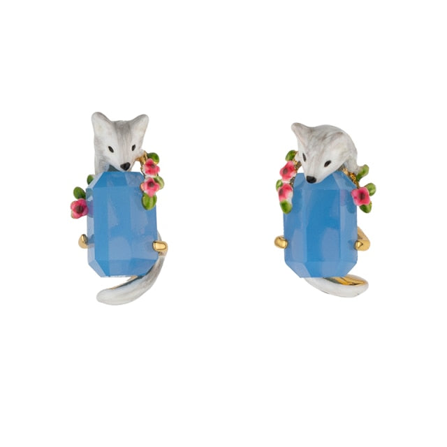 Fox Earrings & Necklace Set