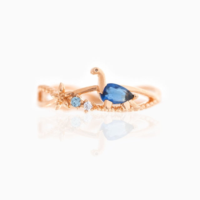 Dainty Dinosaur Ring
