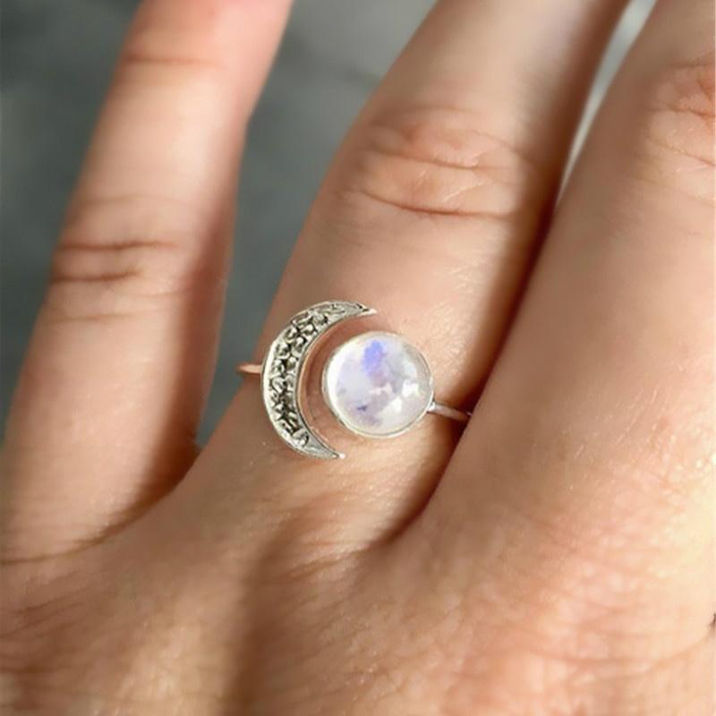 Celestial Moonstone Princess Ring
