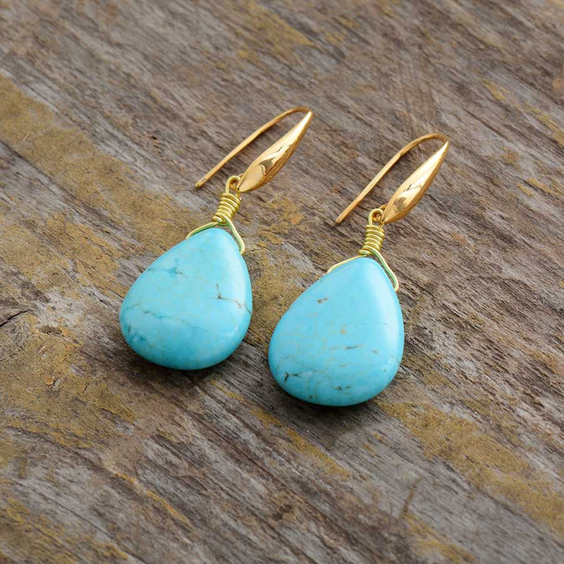 Turquoise Teardrop Earrings