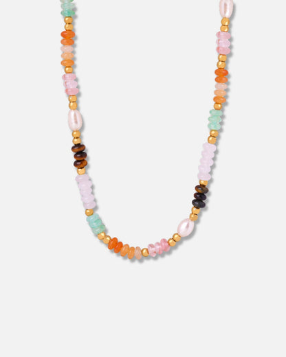 Cherish Natural Stone Beaded Necklace