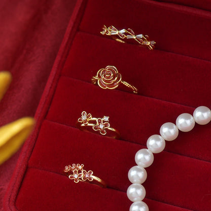 Red Camellia Ring