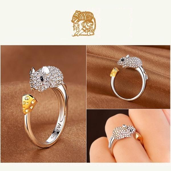 Animal Zodiac Sign Silver Ring