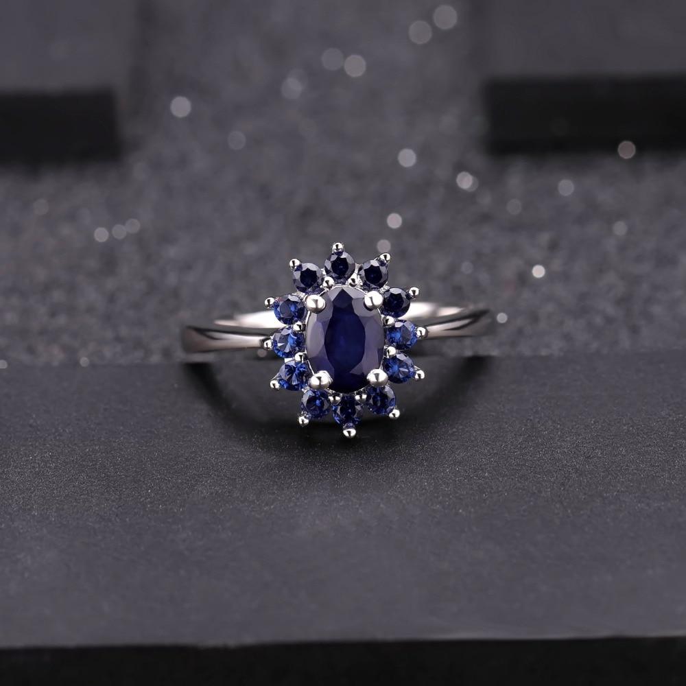 Blue Sapphire Silver Ring