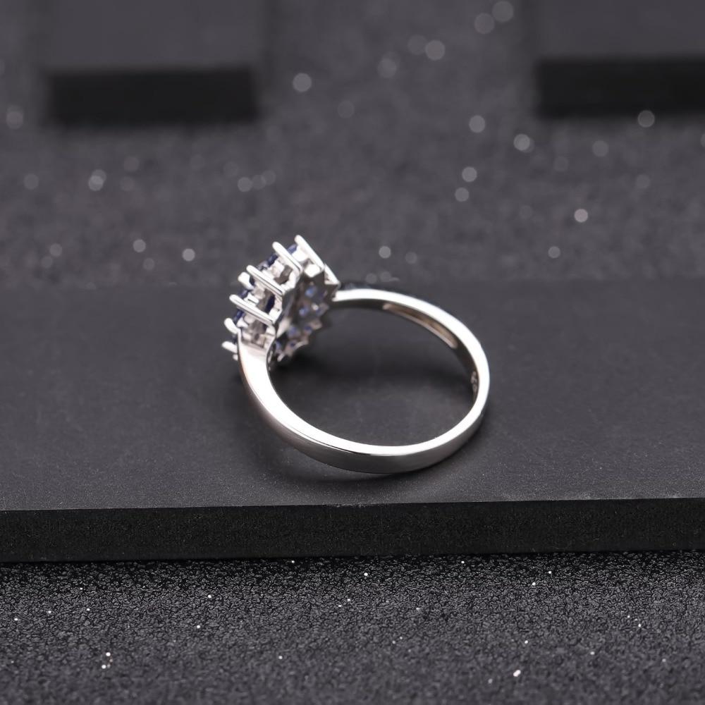 Blue Sapphire Silver Ring