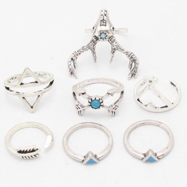 Style Antler Ring Set