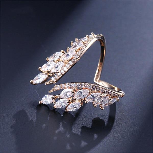 Butterfly Wings Crystal Ring