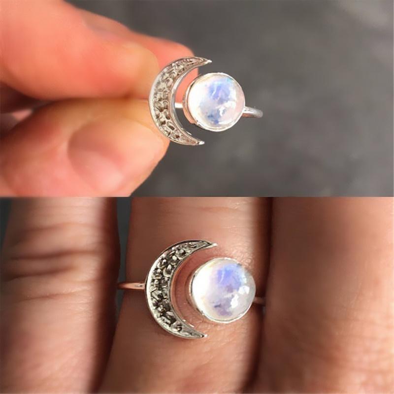 Celestial Moonstone Princess Ring