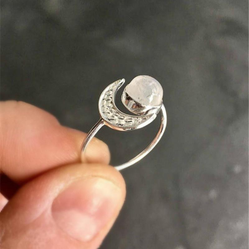 Celestial Moonstone Princess Ring