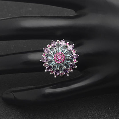 Colorful Summer Flower Ring