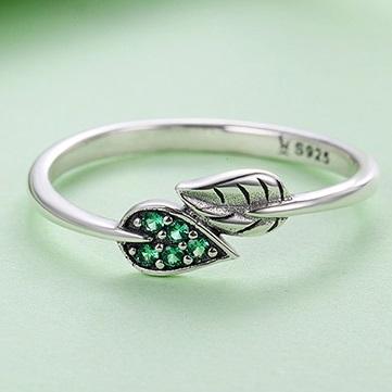 Dancing Leaves Sterling Silver Ring