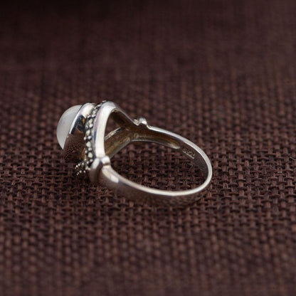 Enchanting Moonstone Sterling Silver Ring