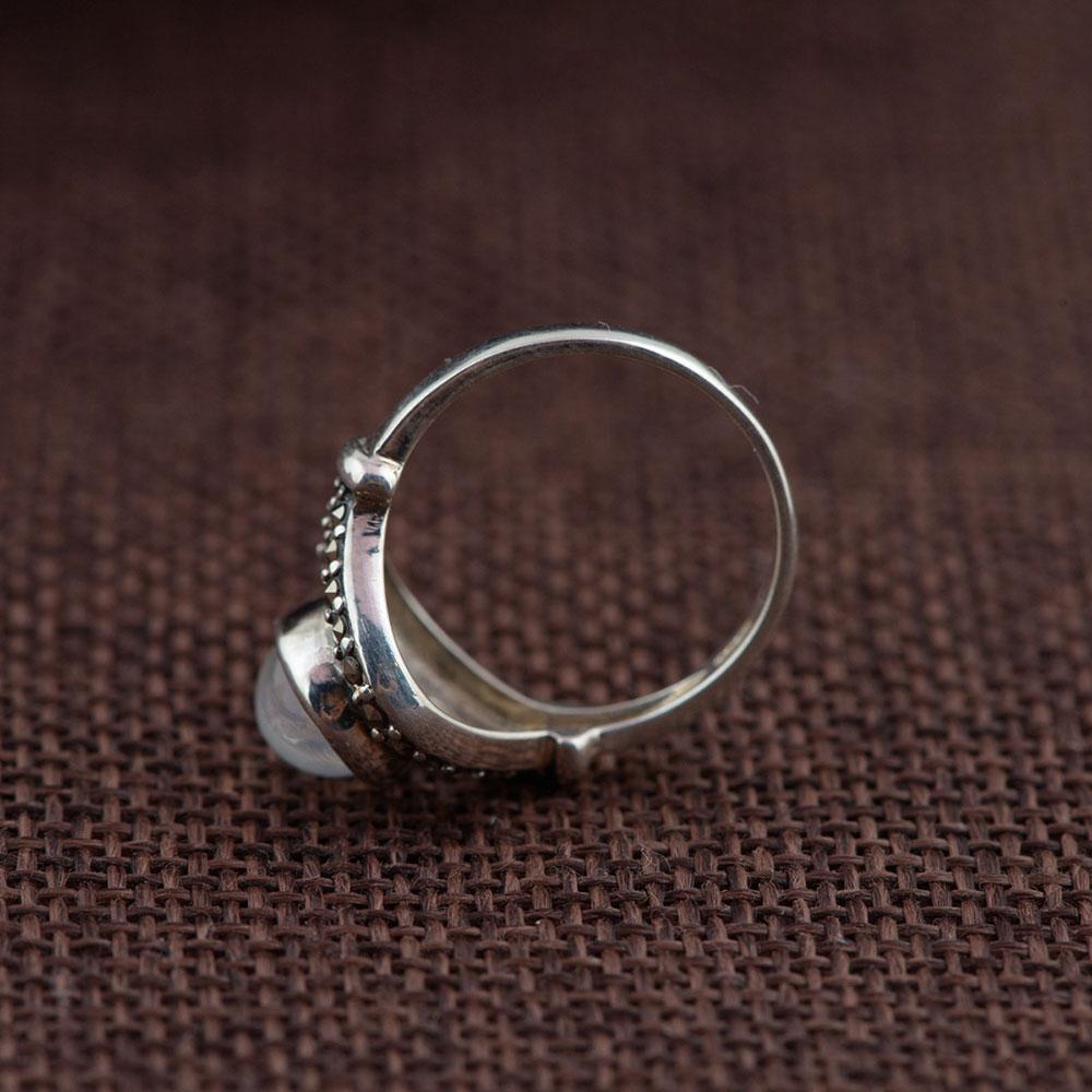 Enchanting Moonstone Sterling Silver Ring