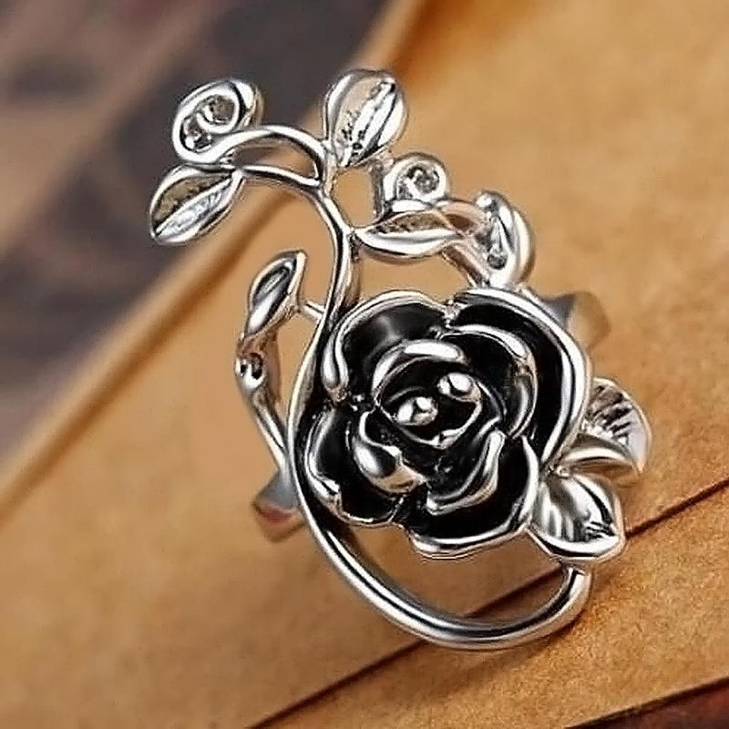 Gothic Style Rose Ring