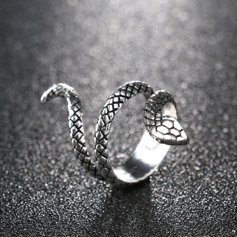 Gothic Style Snake Wrap Ring