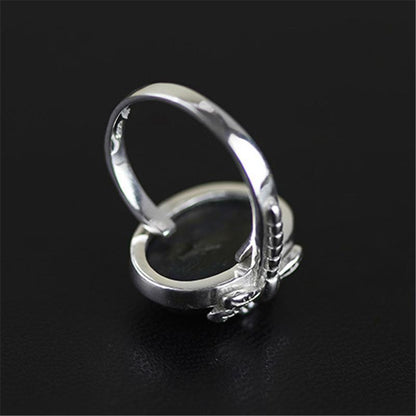 Labradorite Dragonfly Sterling Silver Ring