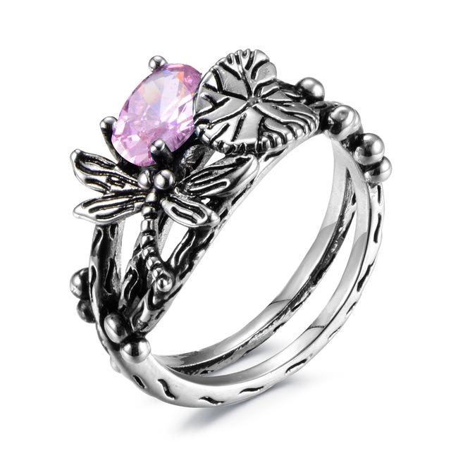 Lotus Leaf Dragonfly Ring
