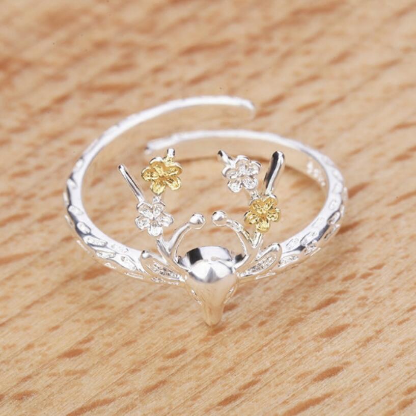 Deer Sterling Silver Ring