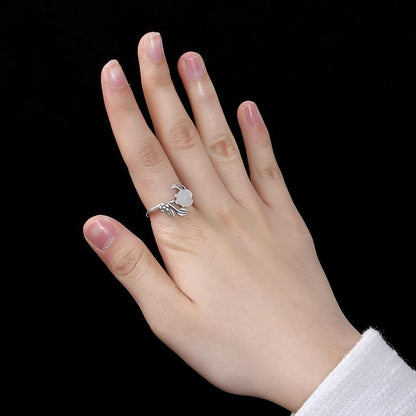 Majestic Rose Silver Ring