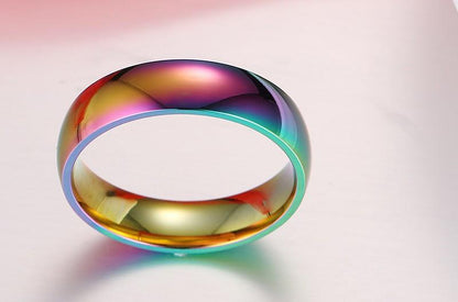 Rainbow Gold Stainless Steel Ring