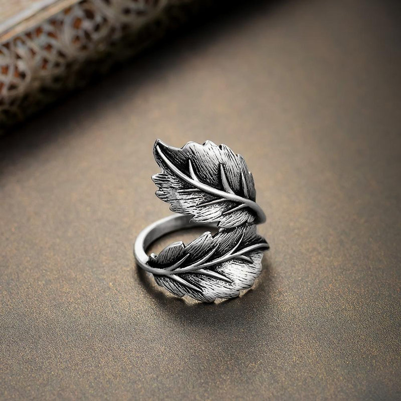 Twisted Leaf Wrap Ring
