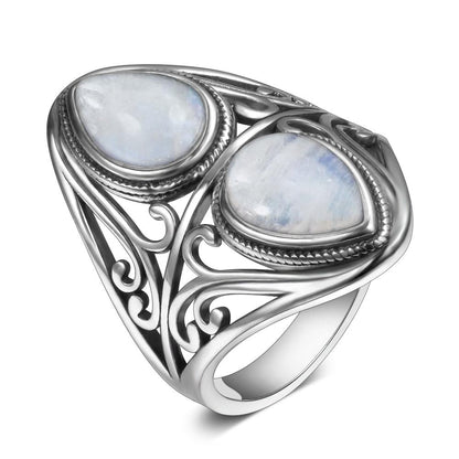 Victorian Goddess Moonstone Ring