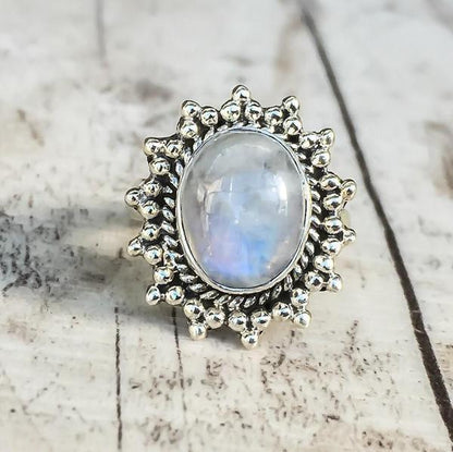 Victorian Inspired Moonstone Ring