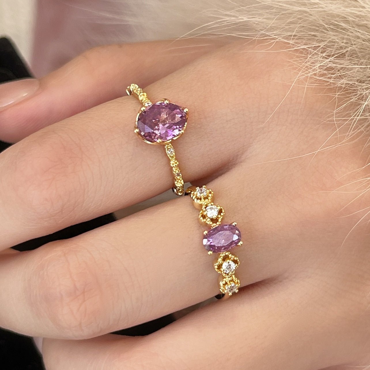 Rococo Amethyst Ring