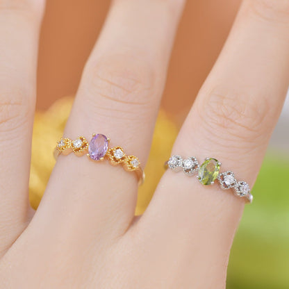 Rococo Peridot Ring