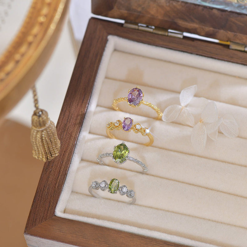 Rococo Peridot Ring