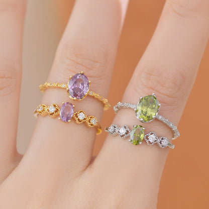 Rococo Peridot Ring