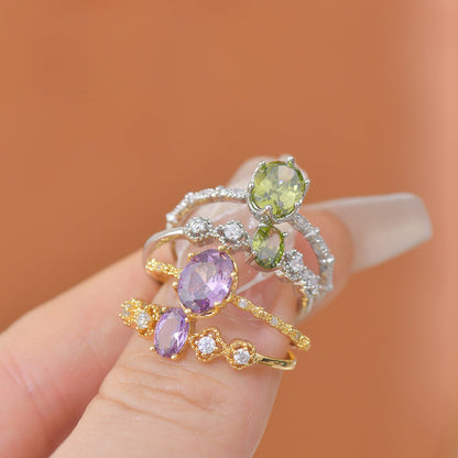 Rococo Peridot Ring