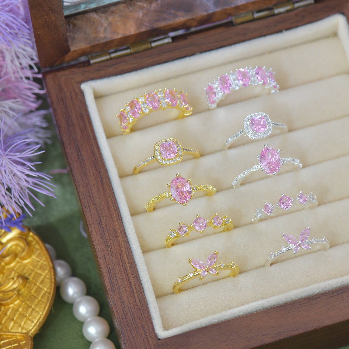 Imperial Rosaline Ring in Gold