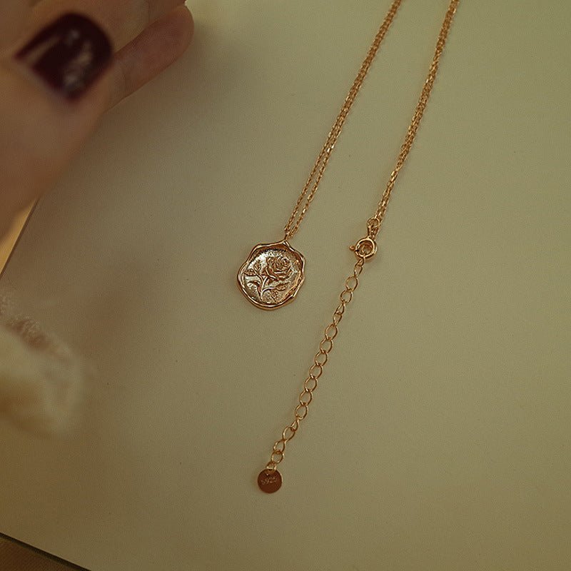 Saige Rose Coin Necklace