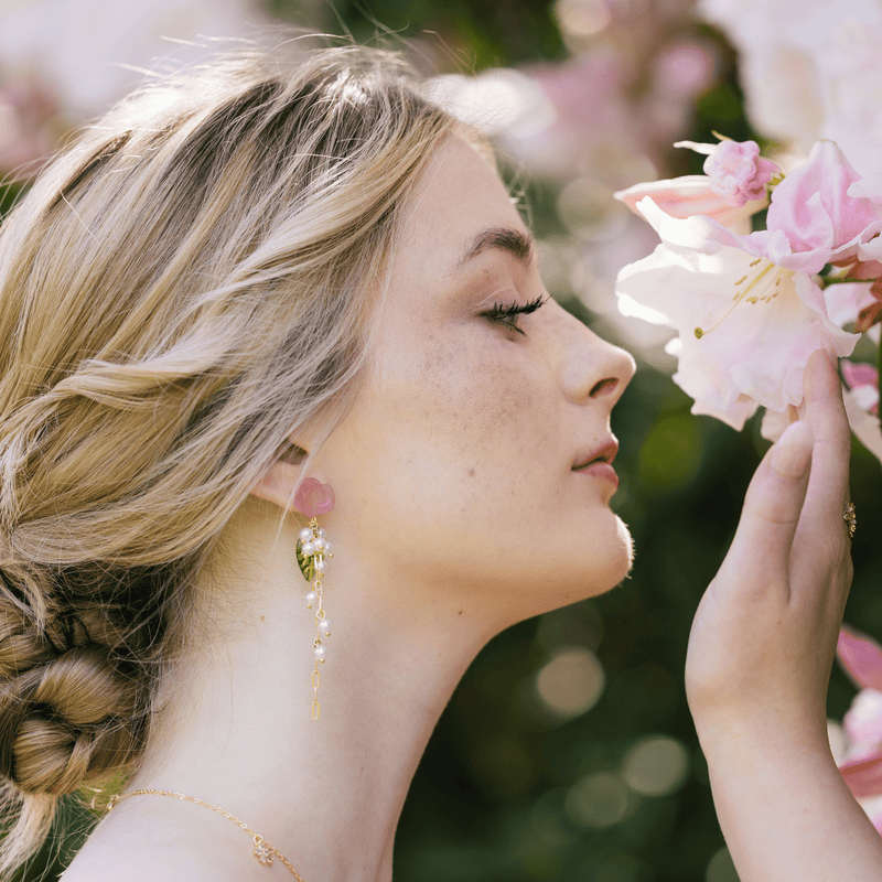 Rose Drop Earrings