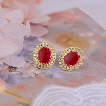 [] Rosette Heirloom Earrings